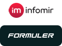 Infomir (MAG) and Formuler logos